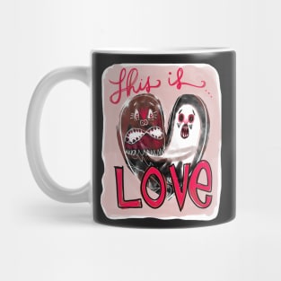 This Is Love Monsters: Weird Funny Scary Relationship Creatures Mug